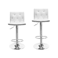 Porch Den Munson Crystalesque Tufted Bar Stool Set Of 2 Overstock 28819988