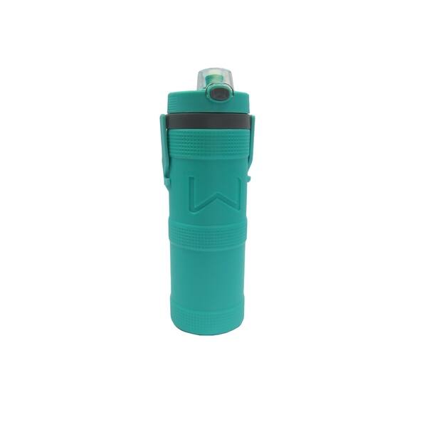 Wellness Foam Insulated Water Bottle With Carry Handle And Hook 32 Oz Aqua 32 Oz On Sale Overstock 28821119