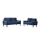 preview thumbnail 4 of 7, Lowery Velvet Kitts Classic Chesterfield Sofa 5 - Sets