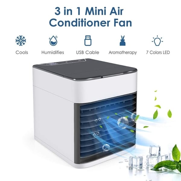 USB Mini Air Conditioner Cooler Fan Humidifiers Purifier 3 ...