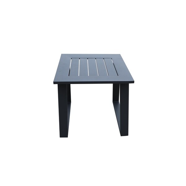 Cast Aluminum Outdoor Square End Table,Patio Metal Side Table