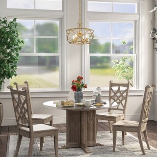 Copper Grove Rabat 4-light Goldtone Pendant Lighting - Chandeliers For Bedrooms by Overstock.com