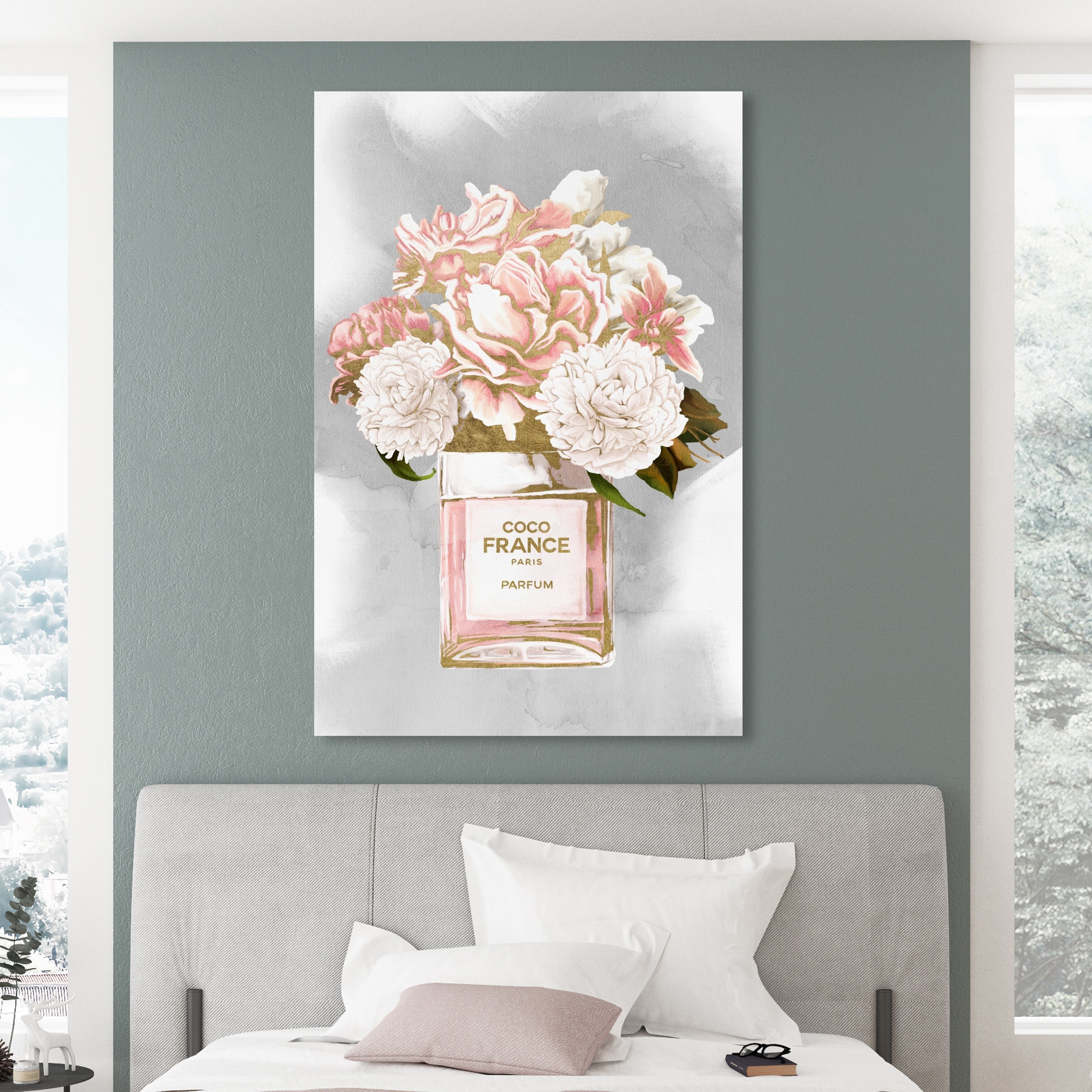 Oliver Gal 'Floral Perfume Peonies Tall' Floral and