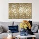 Oliver Gal 'Mapamundi Galaxy Gold' Maps and Flags Wall Art Canvas Print ...