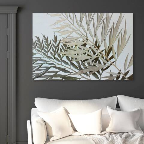 Oliver Gal 'Seco' Floral and Botanical Wall Art Canvas Print - Green, White