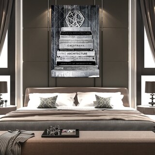 Oliver Gal '454 Strand Night' Fashion and Glam Wall Art Canvas Print -  Gray, White - Bed Bath & Beyond - 11511204