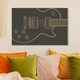 preview thumbnail 8 of 9, Oliver Gal 'Guitar One' Music and Dance Wall Art Canvas Print - Black, Gold 36 x 24