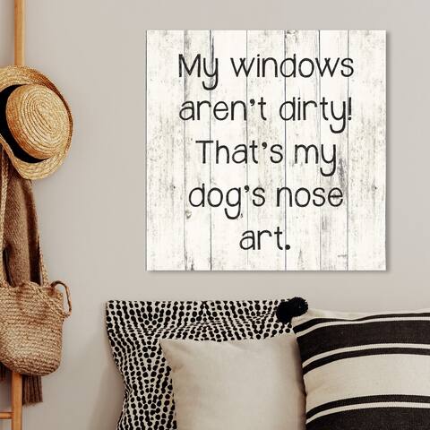 Oliver Gal 'Window Art' Typography and Quotes Wall Art Canvas Print - Black, White