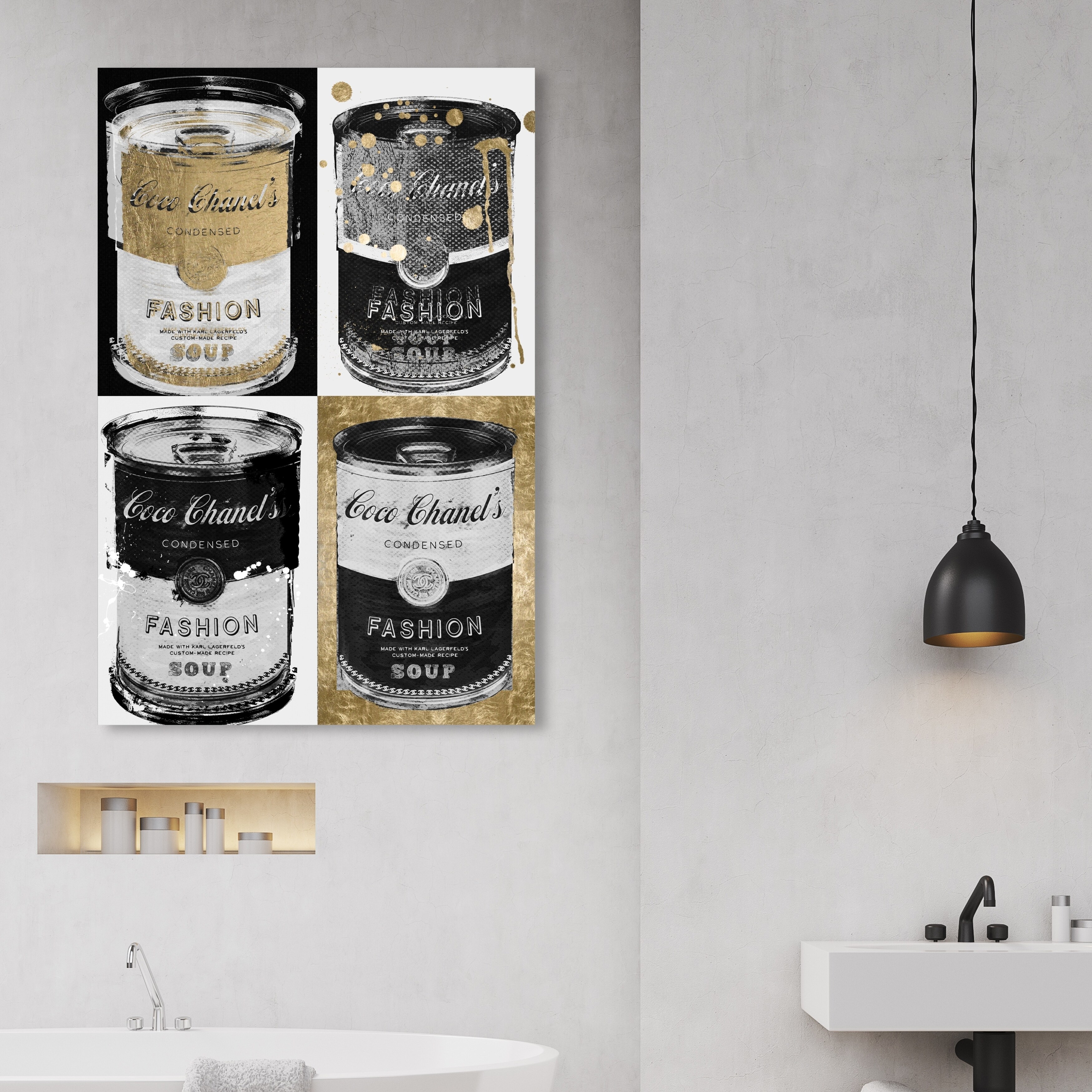 値下げ中！大人気⭐︎Urban Soup by Oliver G. ポップアート Oliver Gal 'Fashion Soup Pop Art' Fashion and Glam Wall Art Canvas