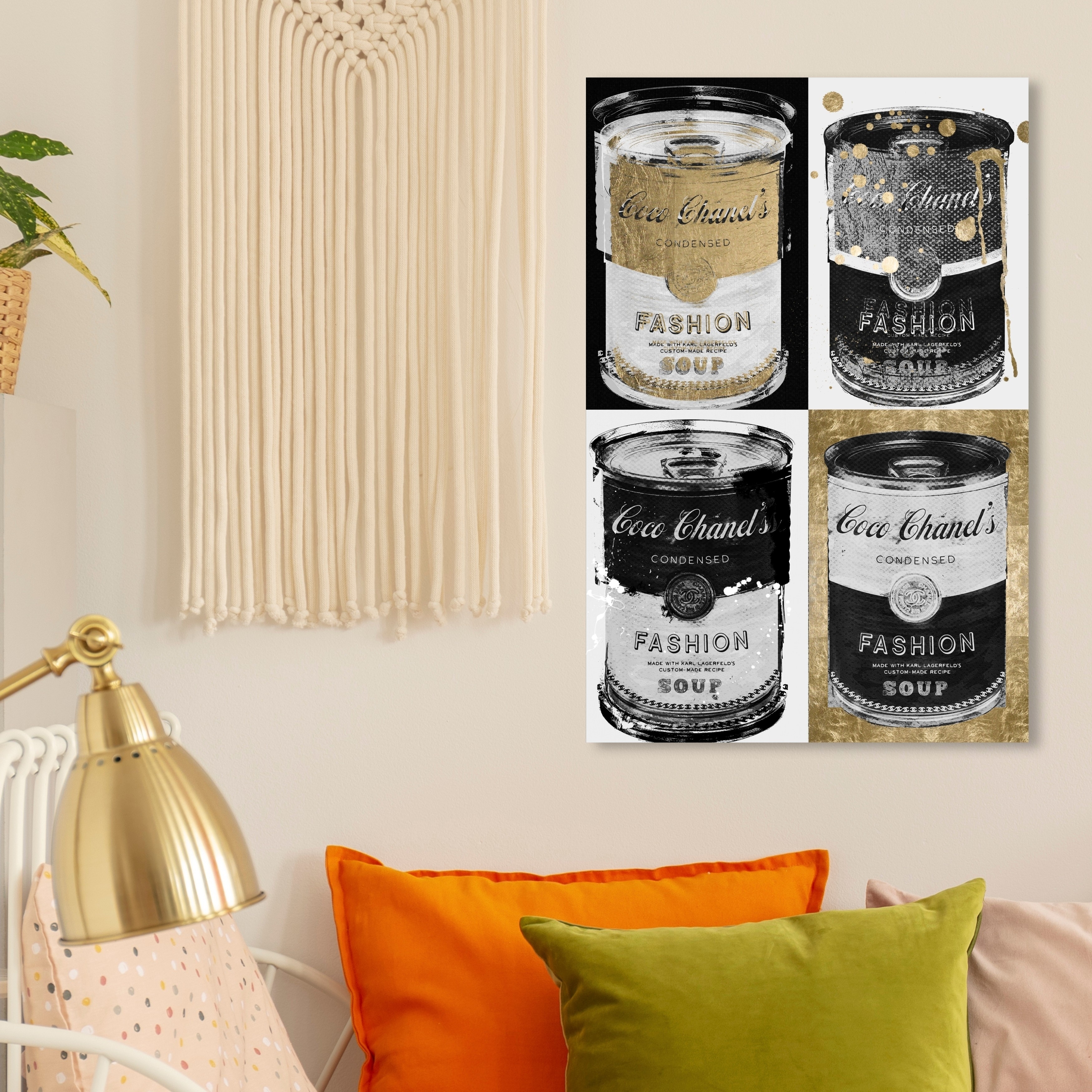 Oliver Gal 'Fashion Soup Pop Art' Fashion and Glam Wall Art Canvas