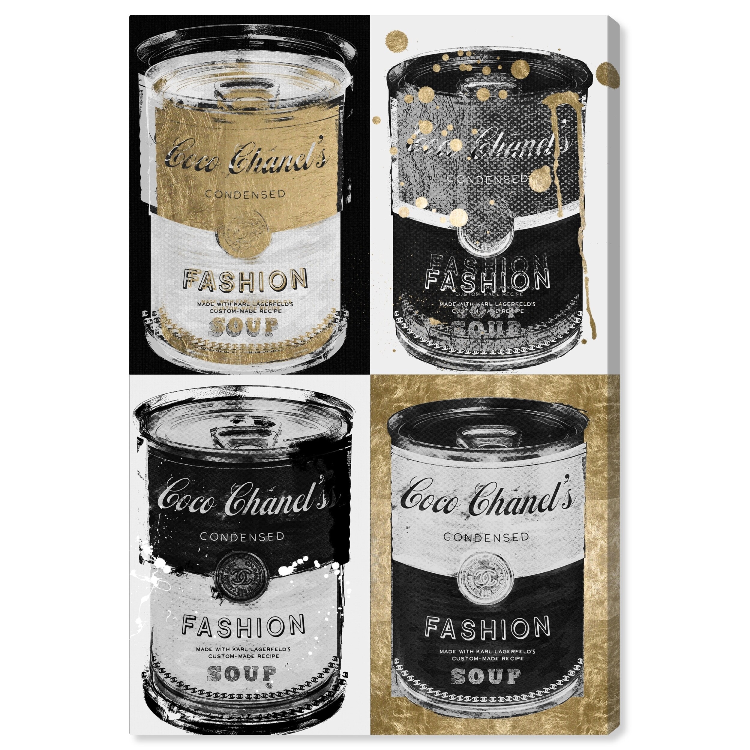 Oliver Gal 'Fashion Soup Pop Art' Fashion and Glam Wall Art Canvas