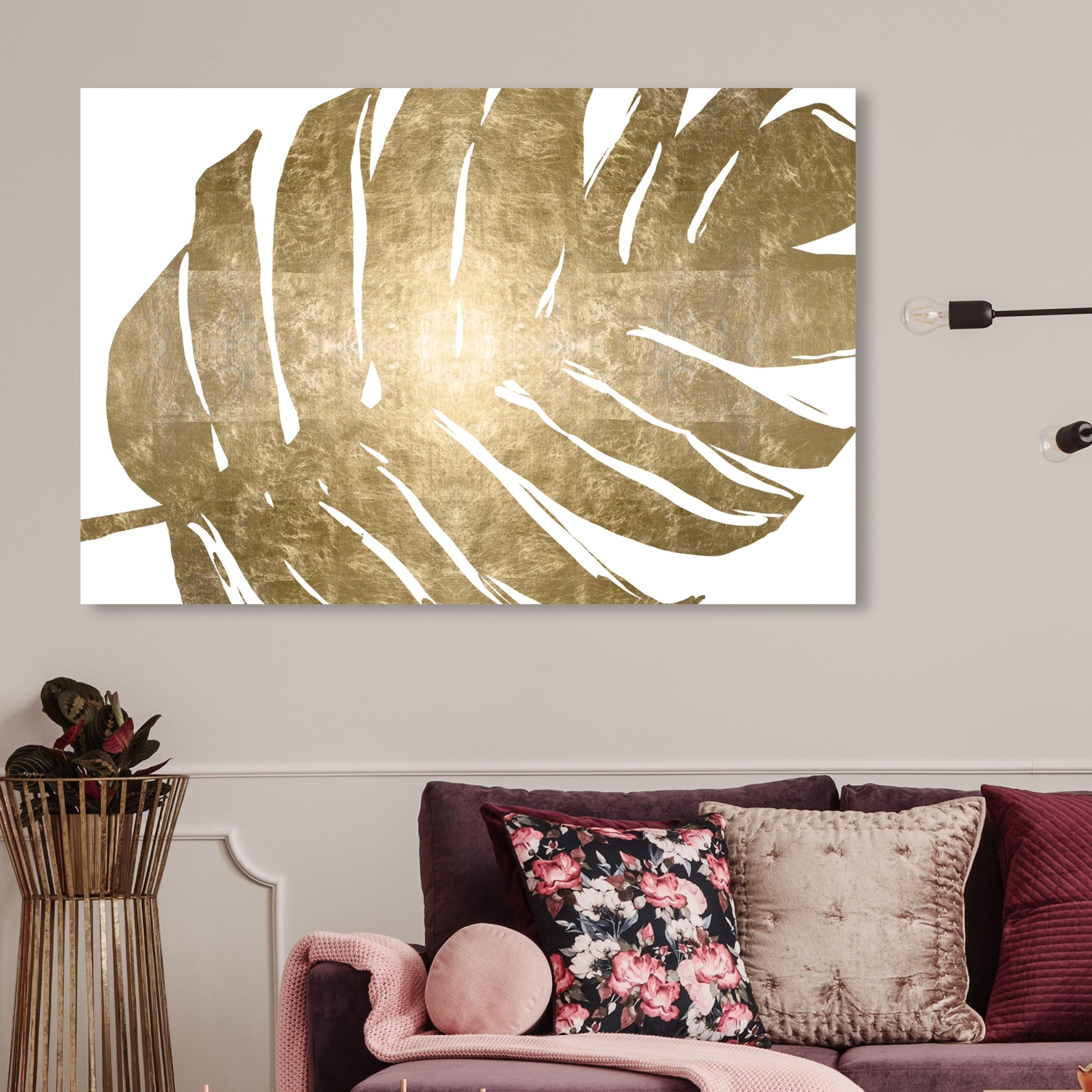 gold wall art images