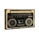 preview thumbnail 3 of 9, Oliver Gal 'Ghetto Blaster Print' Music and Dance Wall Art Canvas Print - Black, White