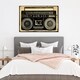 preview thumbnail 9 of 9, Oliver Gal 'Ghetto Blaster Print' Music and Dance Wall Art Canvas Print - Black, White 36 x 24