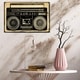 preview thumbnail 6 of 9, Oliver Gal 'Ghetto Blaster Print' Music and Dance Wall Art Canvas Print - Black, White 15 x 10