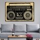 preview thumbnail 11 of 9, Oliver Gal 'Ghetto Blaster Print' Music and Dance Wall Art Canvas Print - Black, White