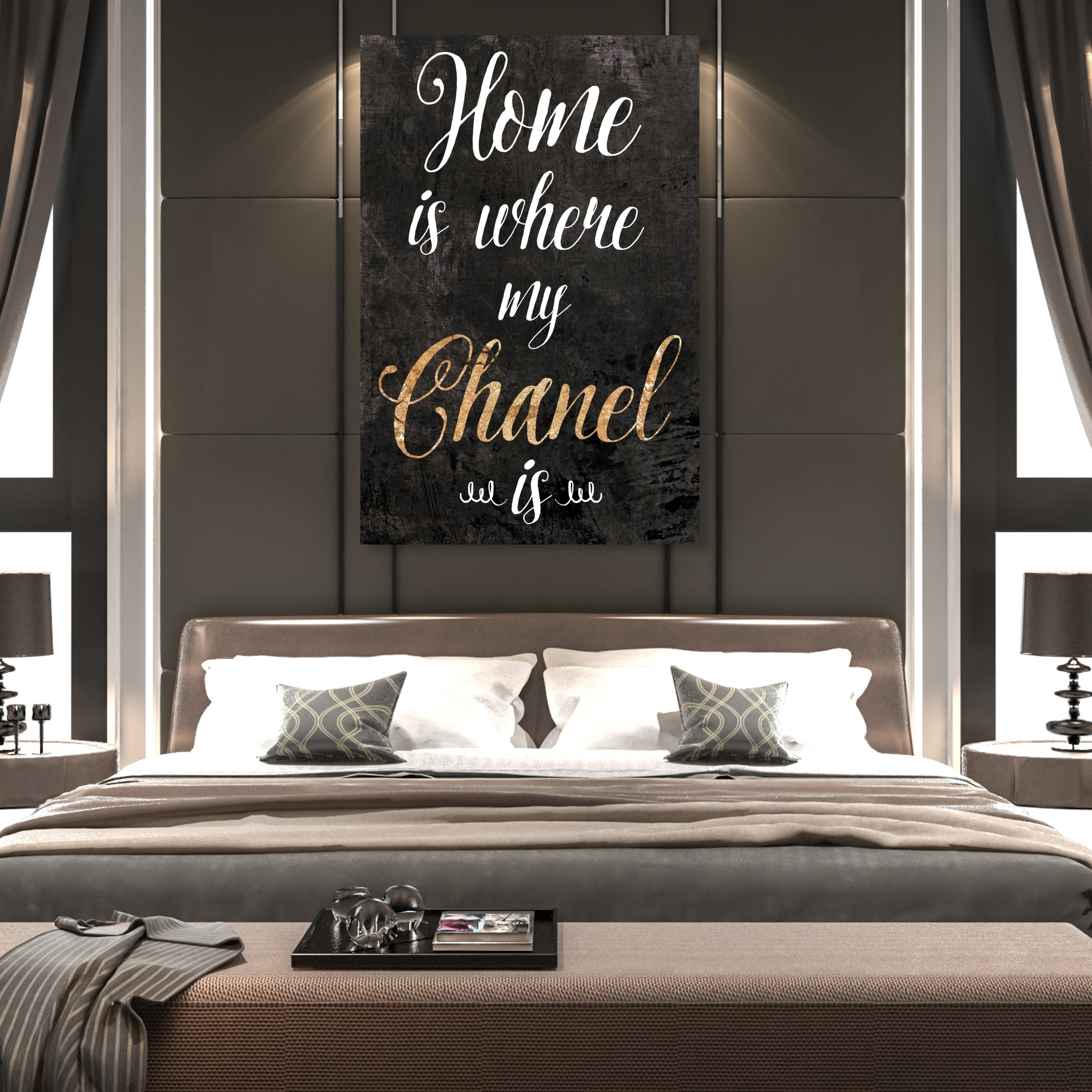 Oliver Gal '454 Strand Luxe' Fashion and Glam Wall Art Canvas Print - Gold,  Black - On Sale - Bed Bath & Beyond - 28416819