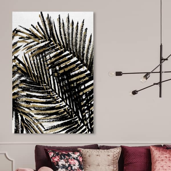 Oliver Gal 'Palm Tree Shadow' Floral and Botanical Wall Art Canvas ...