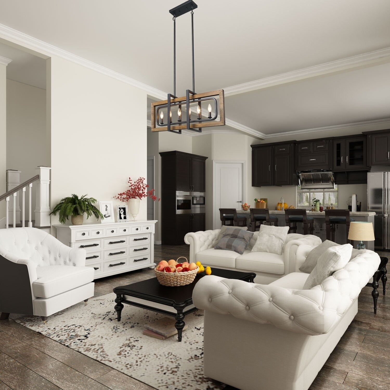 Shop The Gray Barn Windy Bracken 6 Light Kitchen Island Light