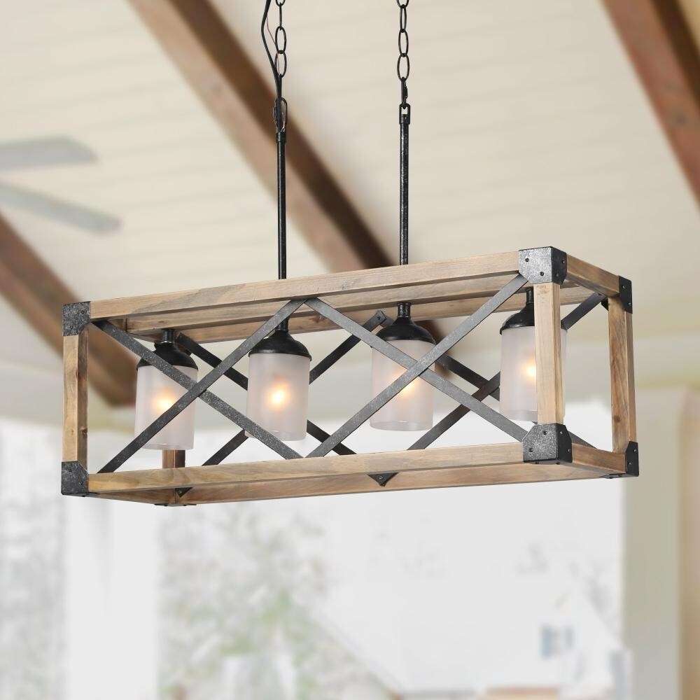 The Gray Barn White Squirrel 5 Light Ceiling Lights Linear Chandelier Kitchen Light N A