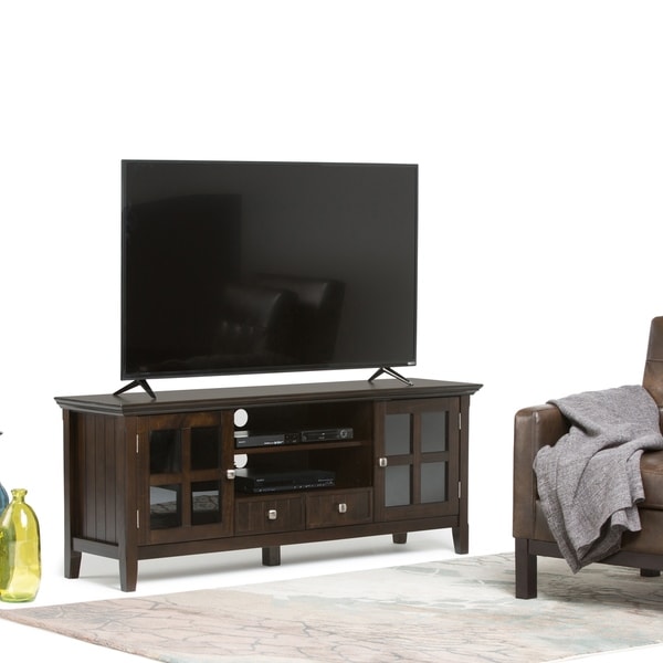 Shop WYNDENHALL Normandy Solid Wood 60 inch Wide Rustic TV ...