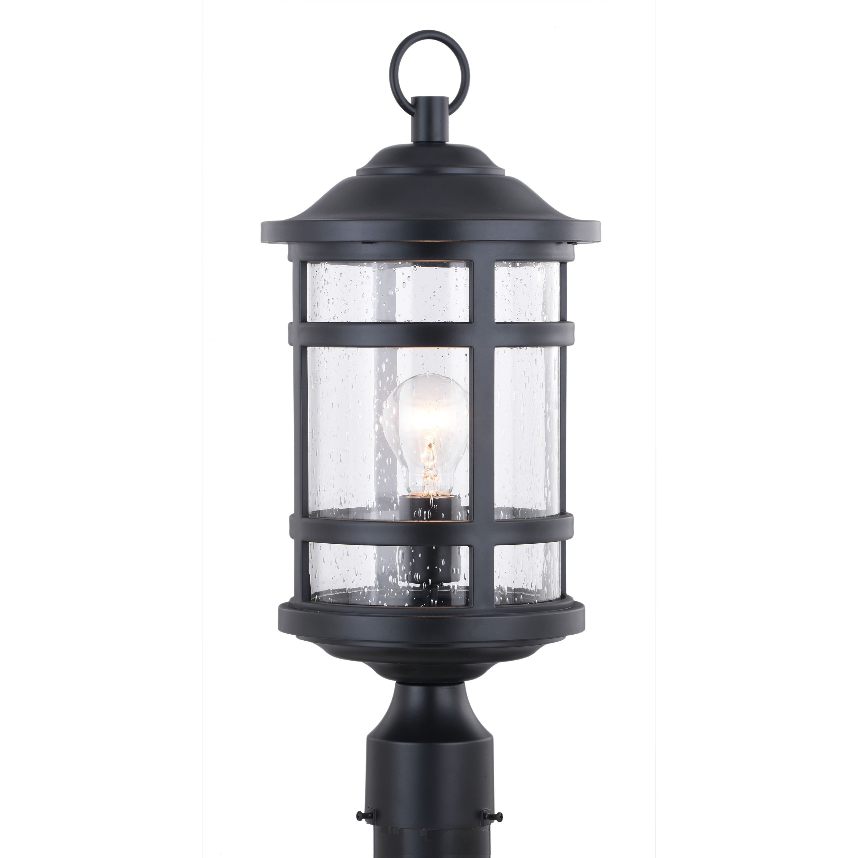 Southport Rust Proof 1l Black Coastal Outdoor Post Light Clear Glass 8 5 In W X 19 75 In H X 8 5 In D Overstock 28855344