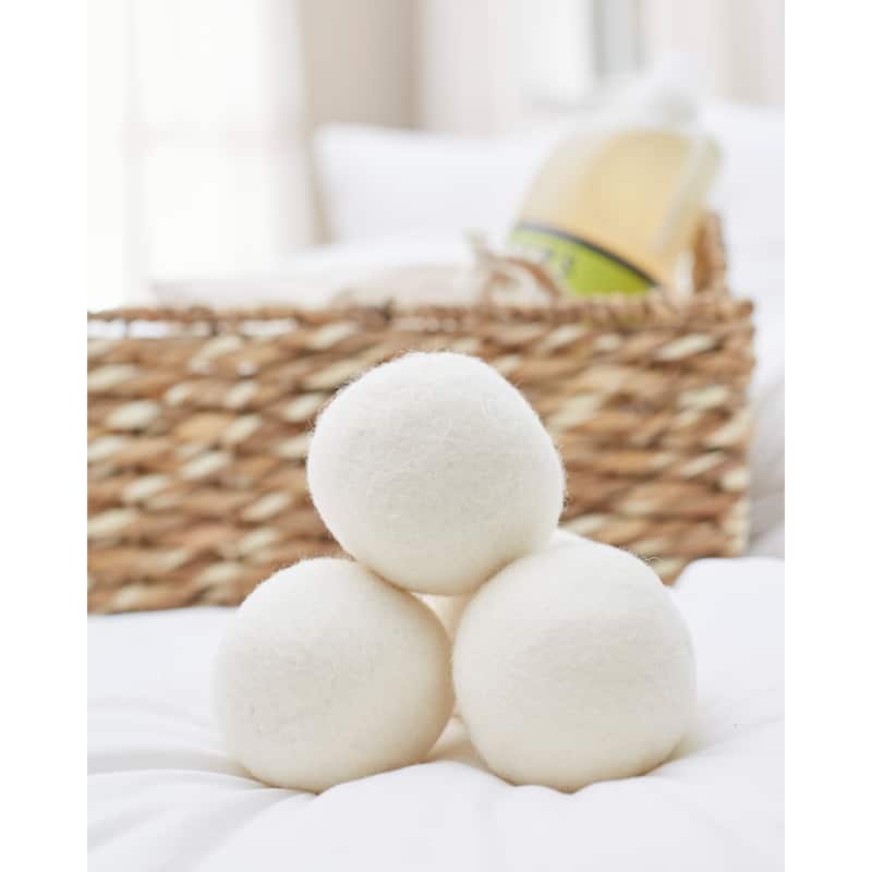 1221 Bedding Reusable Wool Dryer Balls (set of 3) - N/A