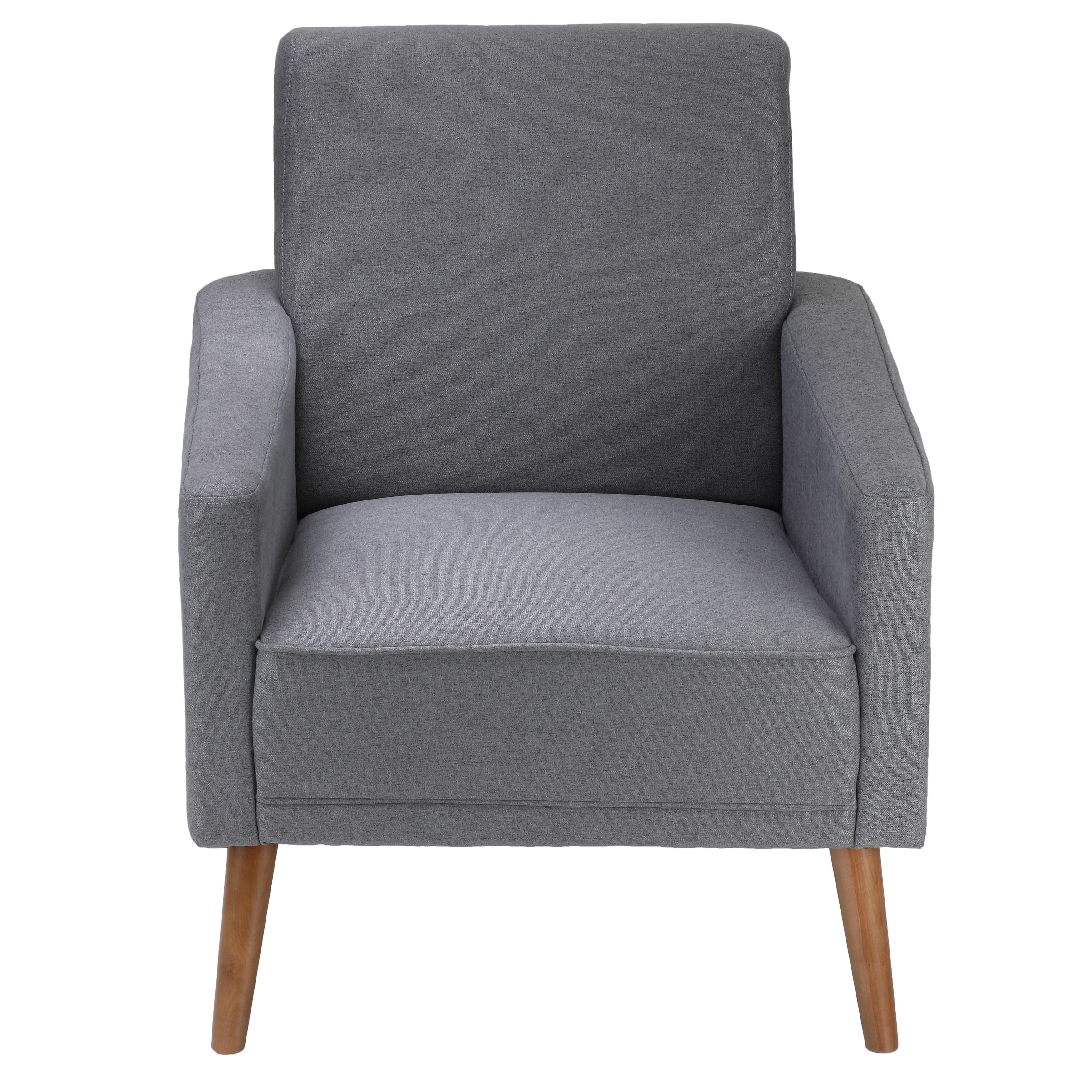 Armchair grey online fabric