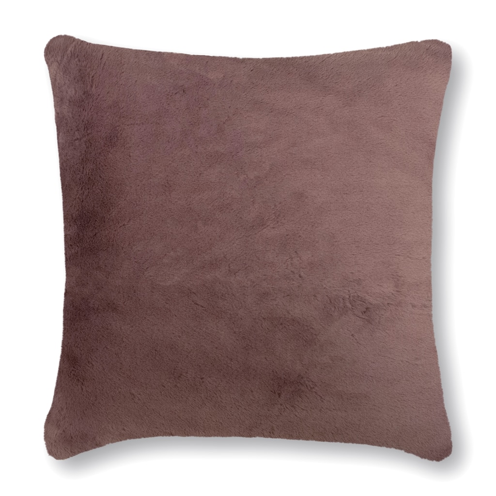 Thread and Weave Fury Tail Blush 20-inch Faux Fur Pillow