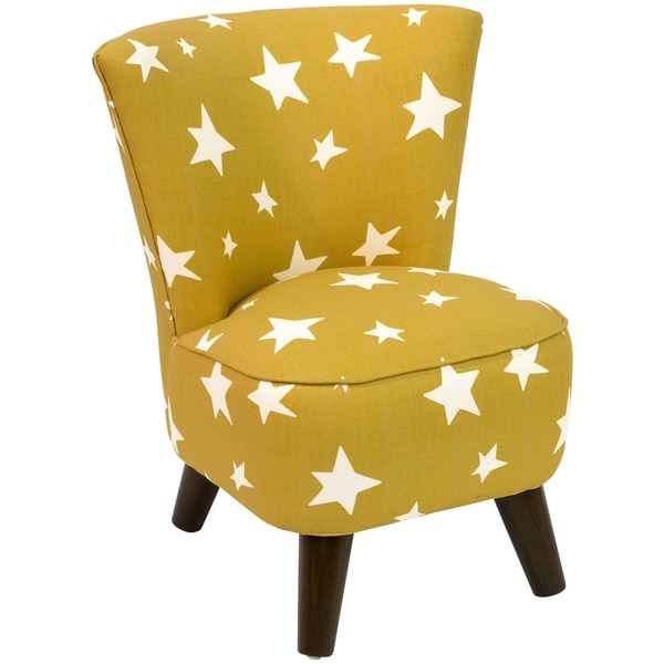 Skyline Furniture Kids Modern Chair in Stars Yellow
