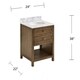 The Gray Barn Pennington Modern Farmhouse Brown Stone 24-Inch Bath Vanity - Thumbnail 14
