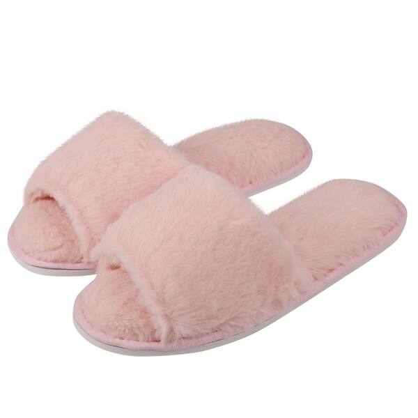 Shop Cozy Women Fuzzy Memory Foam Bedroom Home Slide Slipper