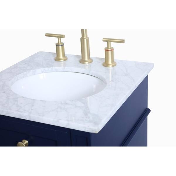 Shop 18 Inch Single Bathroom Vanity In Blue Overstock 28860382