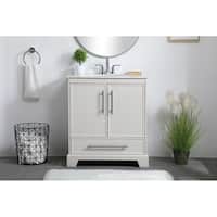Shop Marble Top 48-inch Single Sink Bathroom Vanity with Mirror and ...
