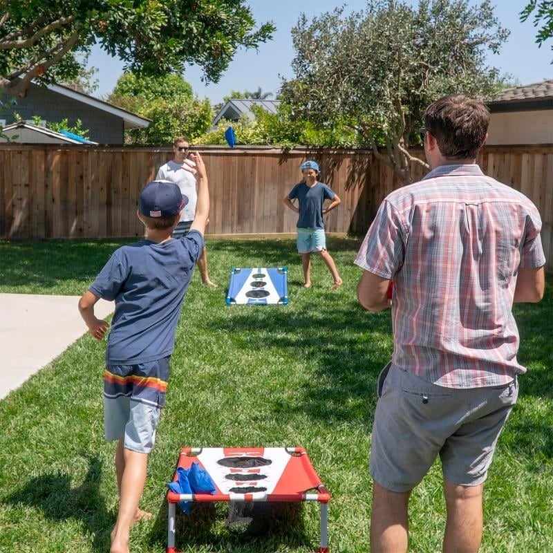 Reviews for Driveway Games All Weather Outdoor Corntoss Cornhole Bean Bag  Toss Game, White