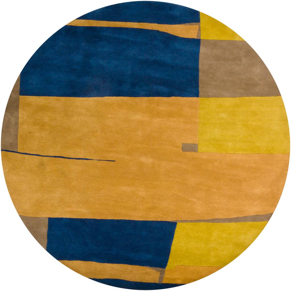 Hand-tufted Contemporary Mandara Rug (8' Round)