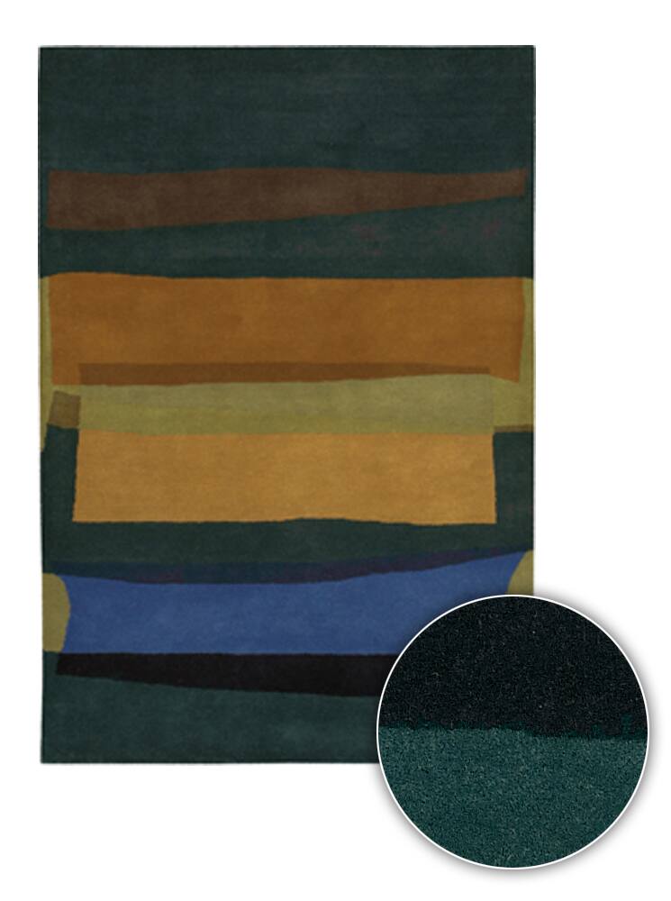 Artist's Loom Hand-tufted Contemporary Geometric Wool Rug (7'9x10'6) - multi