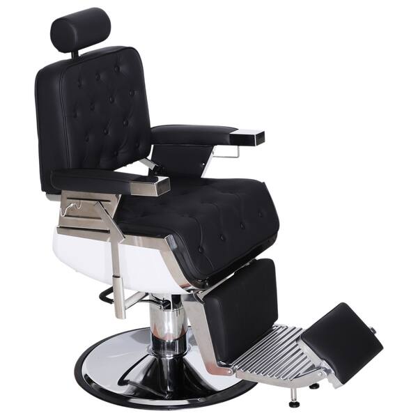 Shop Barberpub Vintage Barber Chair Hydraulic Recline Salon Beauty