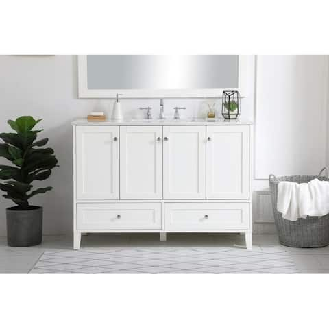 Buy White, 48 Inch Bathroom Vanities & Vanity Cabinets ...