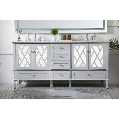 72 In. Double Bathroom Vanity