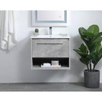 24 in. Single Bathroom Floating Vanity