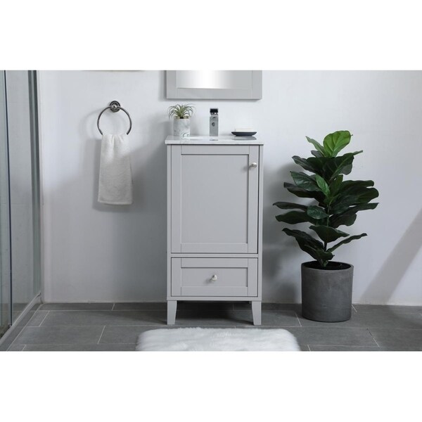 Shop 18 inch Single Bathroom Vanity - Free Shipping Today - Overstock - 28866455