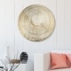 preview thumbnail 12 of 10, Oliver Gal 'Legno II' Abstract Round Circle Acrylic Wall Art - Gold, White