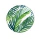 preview thumbnail 3 of 10, Oliver Gal 'Hojas de Palma Round' Floral and Botanical Round Circle Acrylic Wall Art - Green, White