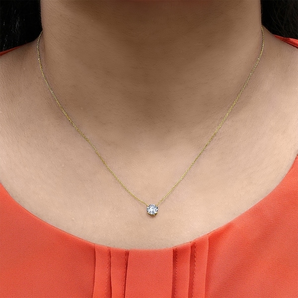 Color Merchants 14k White Gold Diamond Necklace N2462W | Segner's Jewelers  | Fredericksburg, TX