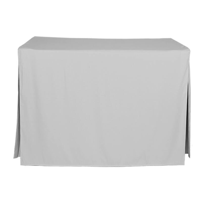 Tablevogue Solid 4 Ft. Table Cover - 48 Inches - Silver