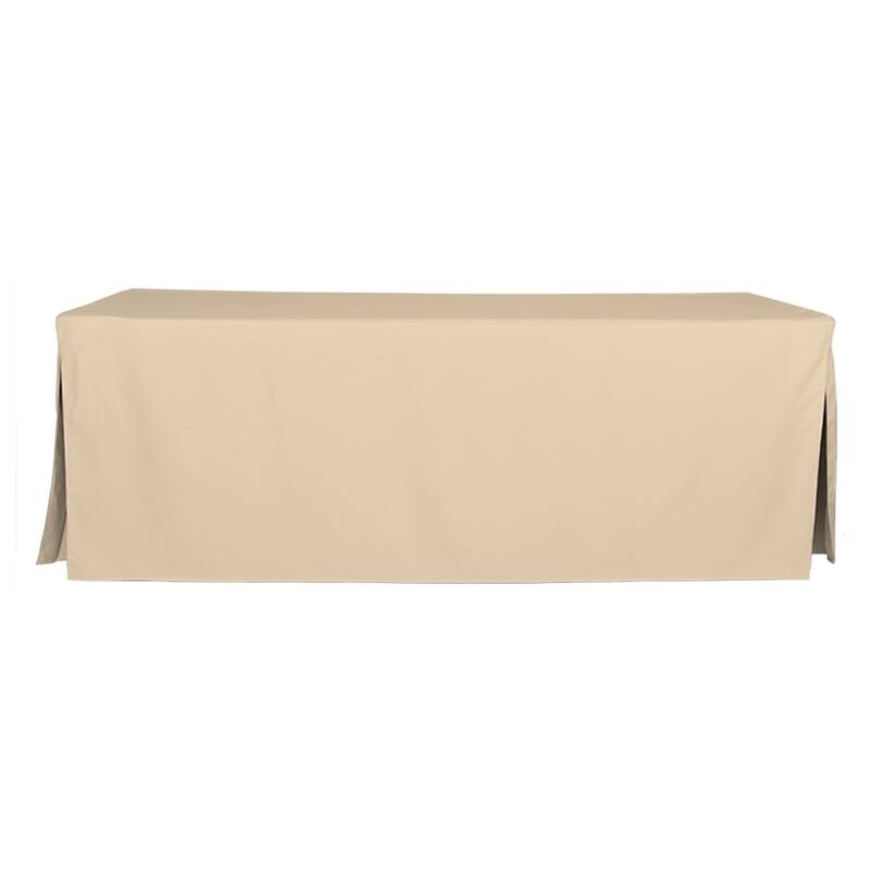 Tablevogue Solid 8 Ft. Table Cover - 96 Inches - Natural