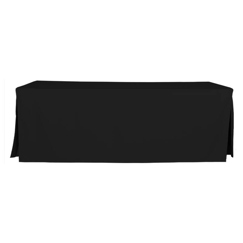 Tablevogue Solid 8 Ft. Table Cover - 96 Inches - Black