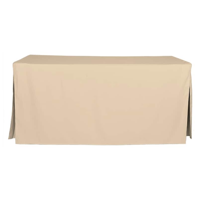 Tablevogue Solid 6 Ft. Table Cover - 72 Inches - Natural
