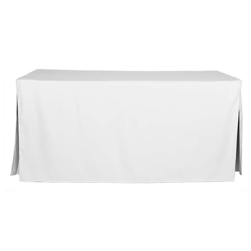 Tablevogue Solid 6 Ft. Table Cover - 72 Inches - White